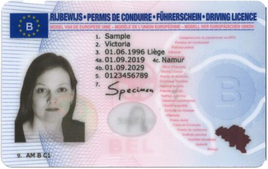 Belgian driver's license