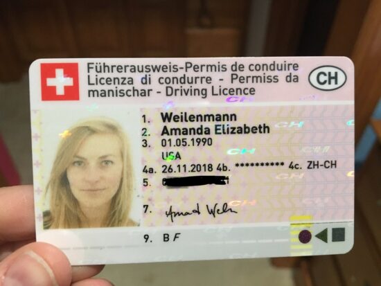 Swiss driver's license online